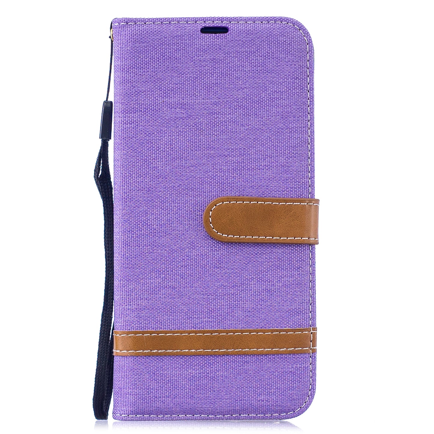 Two-tone Jean Cloth PU Leather Flip Case for Xiaomi Redmi Note 7S /Note 7 / Redmi Note 7 Pro (India)