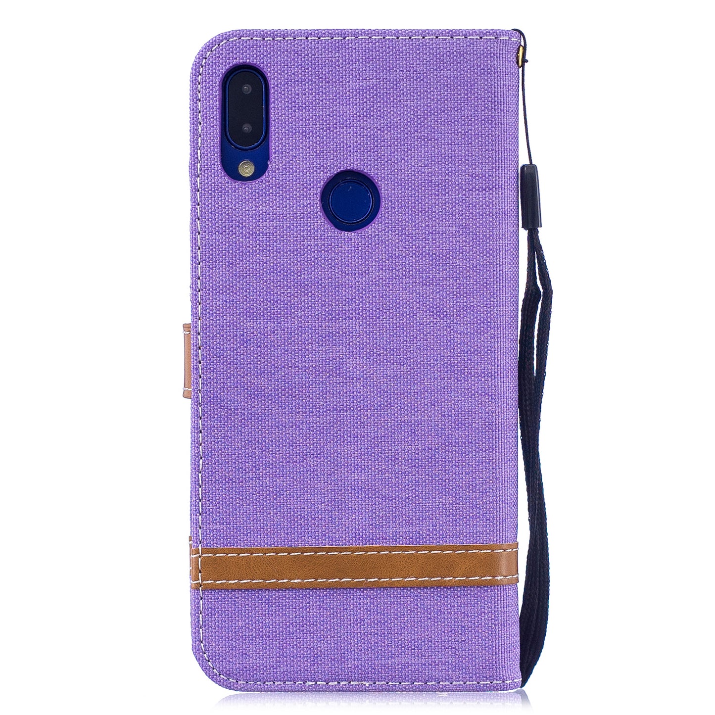 Two-tone Jean Cloth PU Leather Flip Case for Xiaomi Redmi Note 7S /Note 7 / Redmi Note 7 Pro (India)
