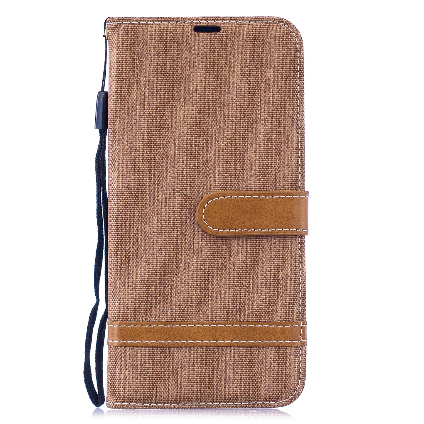 Two-tone Jean Cloth PU Leather Flip Case for Xiaomi Redmi Note 7S /Note 7 / Redmi Note 7 Pro (India)