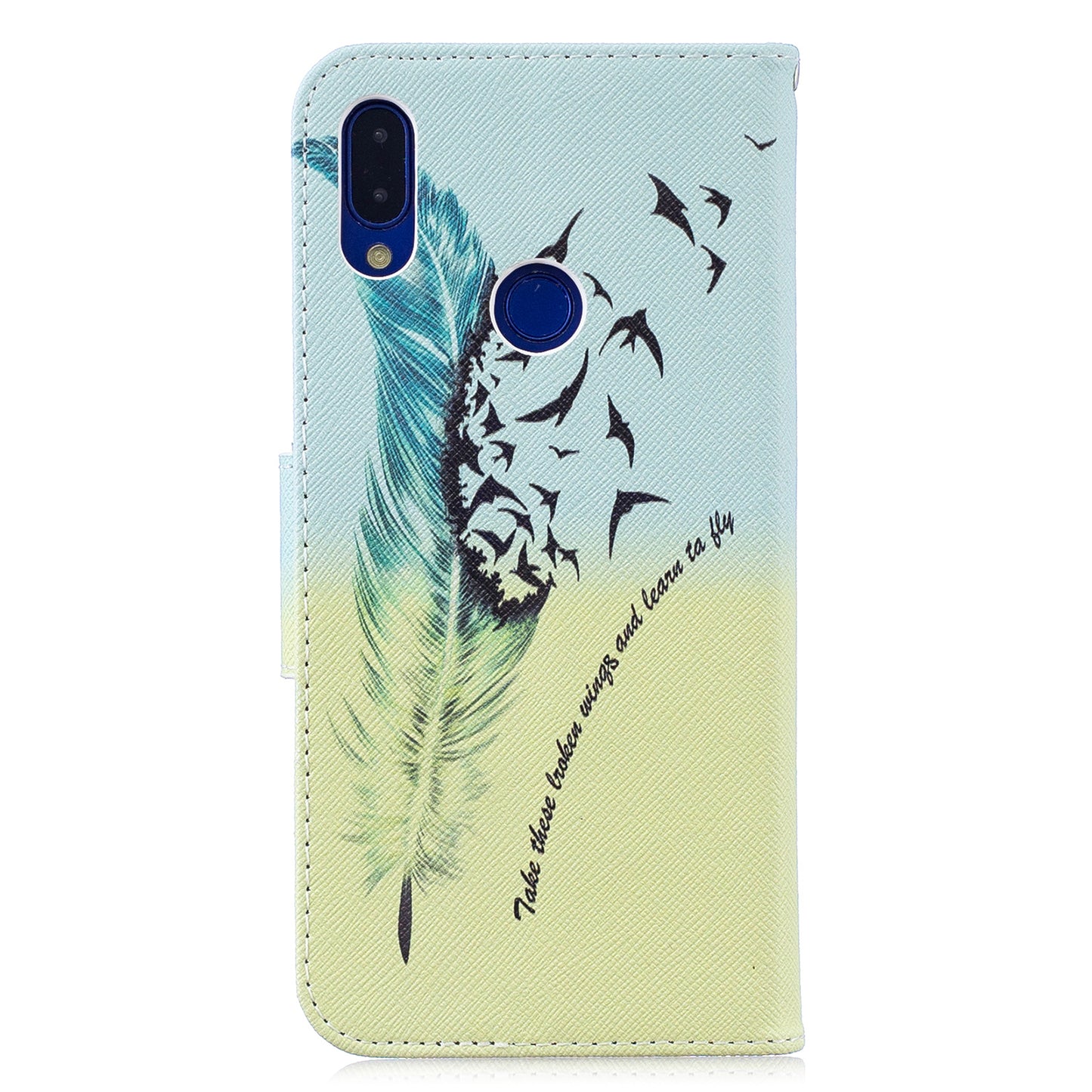 Pattern Printing PU Leather Folio Flip Phone Cover for Xiaomi Redmi Note 7S /Note 7