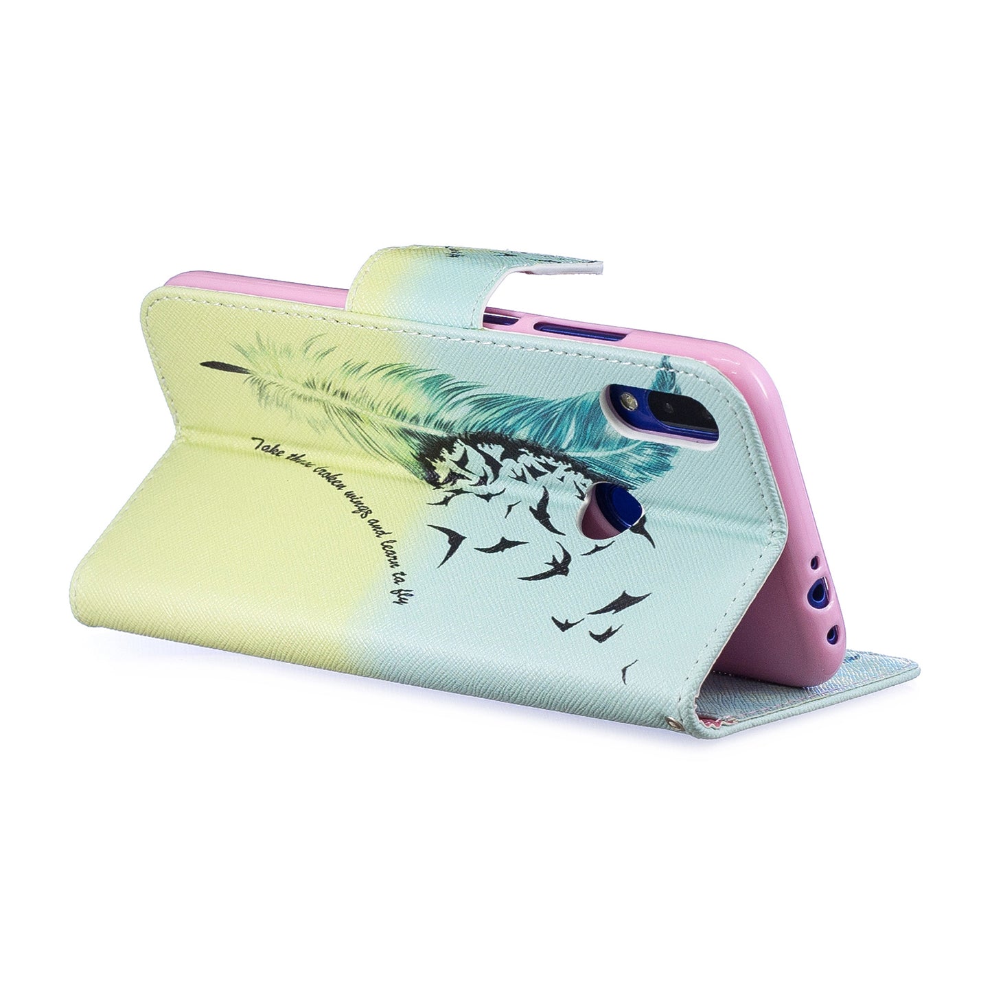 Pattern Printing PU Leather Folio Flip Phone Cover for Xiaomi Redmi Note 7S /Note 7