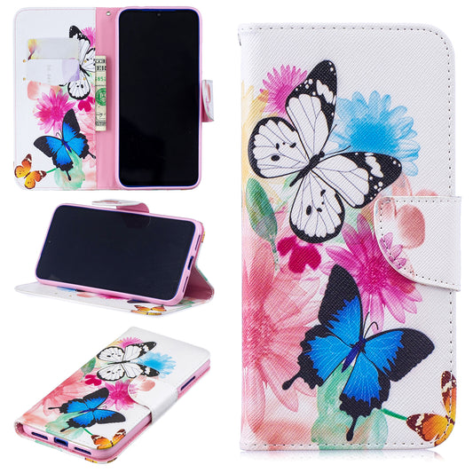 Pattern Printing PU Leather Folio Flip Phone Cover for Xiaomi Redmi Note 7S /Note 7