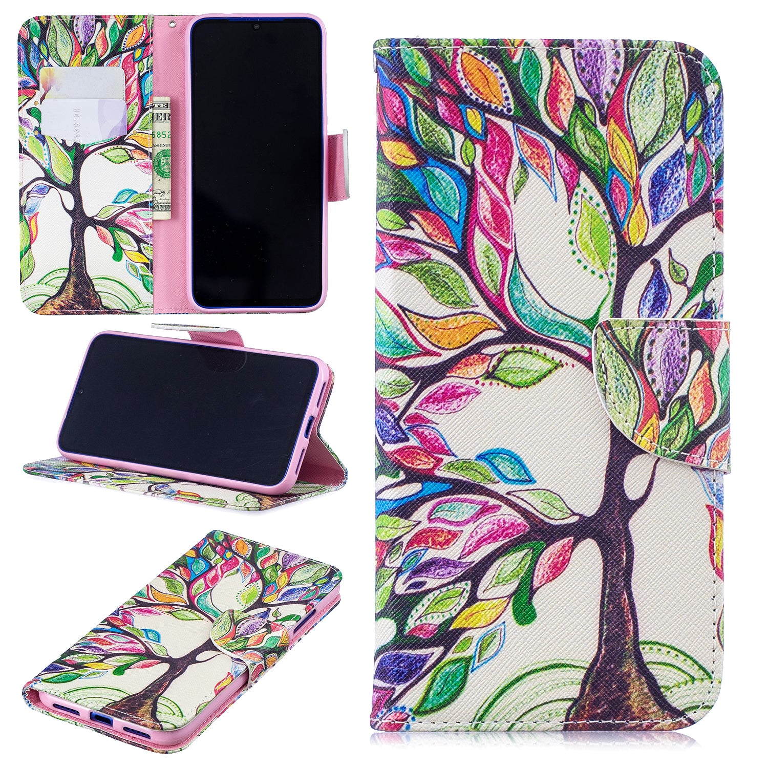 Pattern Printing PU Leather Folio Flip Phone Cover for Xiaomi Redmi Note 7S /Note 7