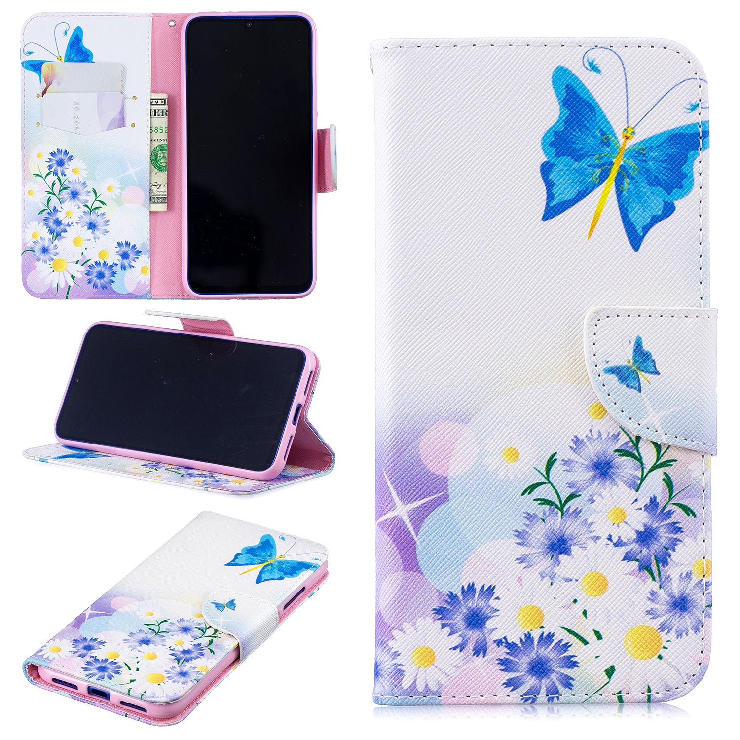 Pattern Printing PU Leather Folio Flip Phone Cover for Xiaomi Redmi Note 7S /Note 7