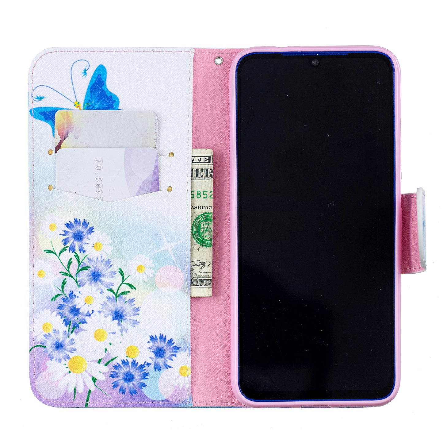 Pattern Printing PU Leather Folio Flip Phone Cover for Xiaomi Redmi Note 7S /Note 7