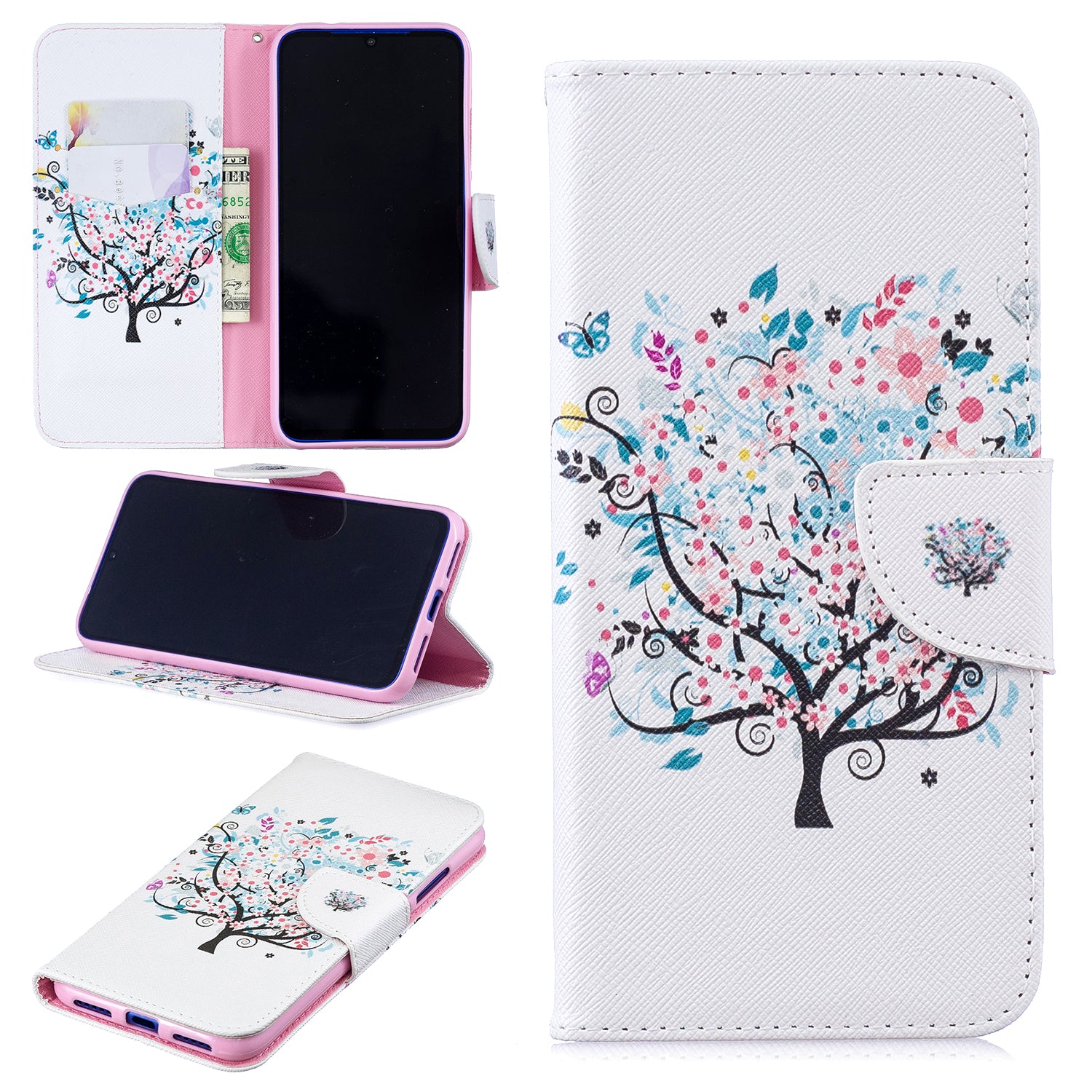 Pattern Printing PU Leather Folio Flip Phone Cover for Xiaomi Redmi Note 7S /Note 7