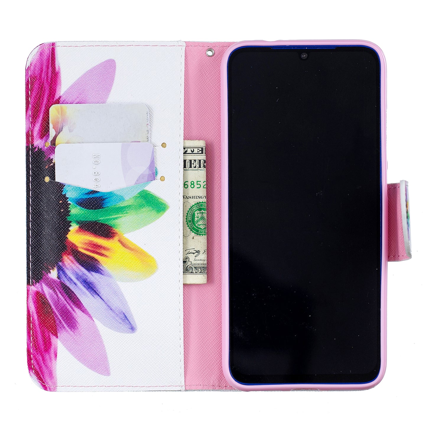 Pattern Printing PU Leather Folio Flip Phone Cover for Xiaomi Redmi Note 7S /Note 7
