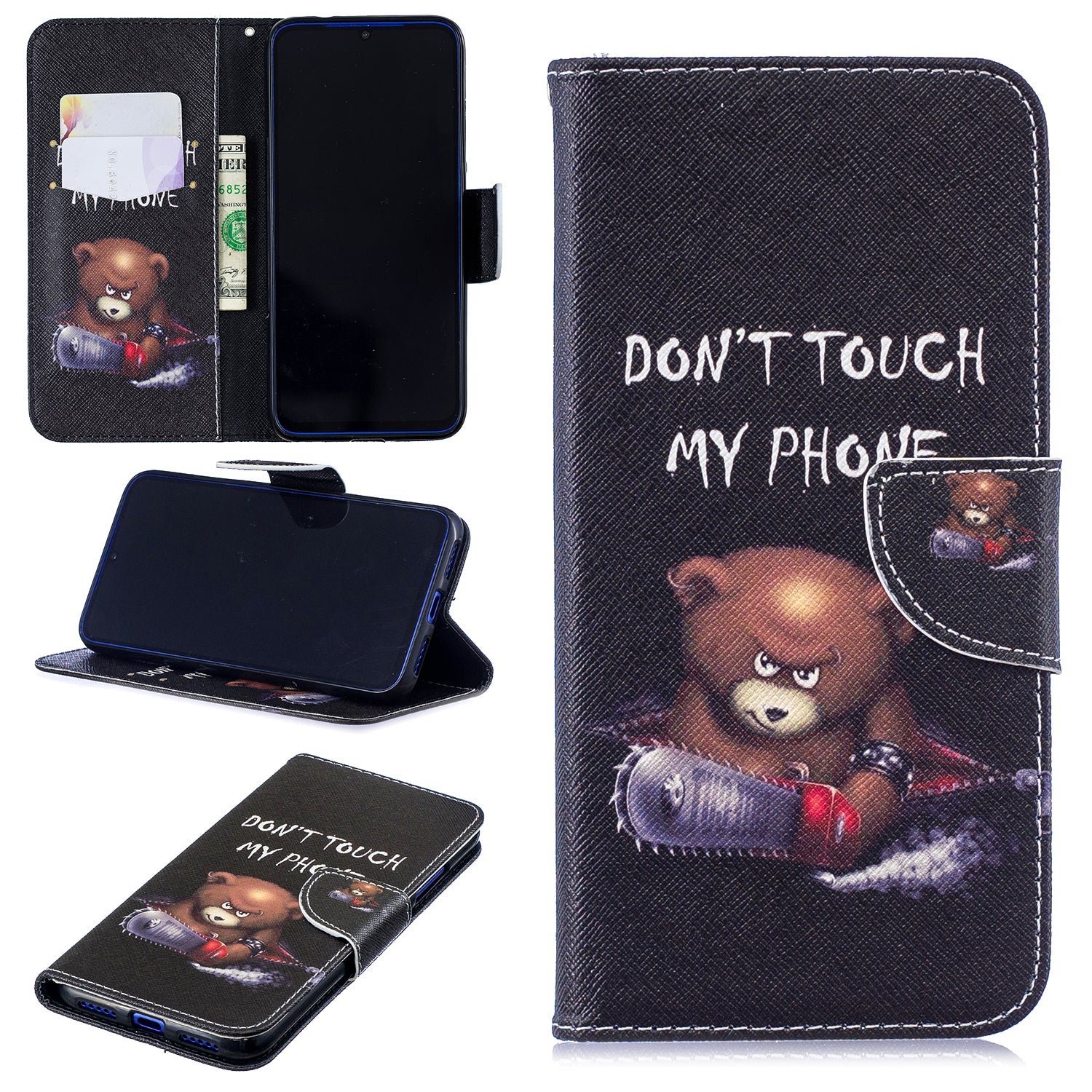 Pattern Printing PU Leather Folio Flip Phone Cover for Xiaomi Redmi Note 7S /Note 7
