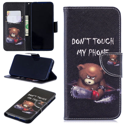 Pattern Printing PU Leather Folio Flip Phone Cover for Xiaomi Redmi Note 7S /Note 7