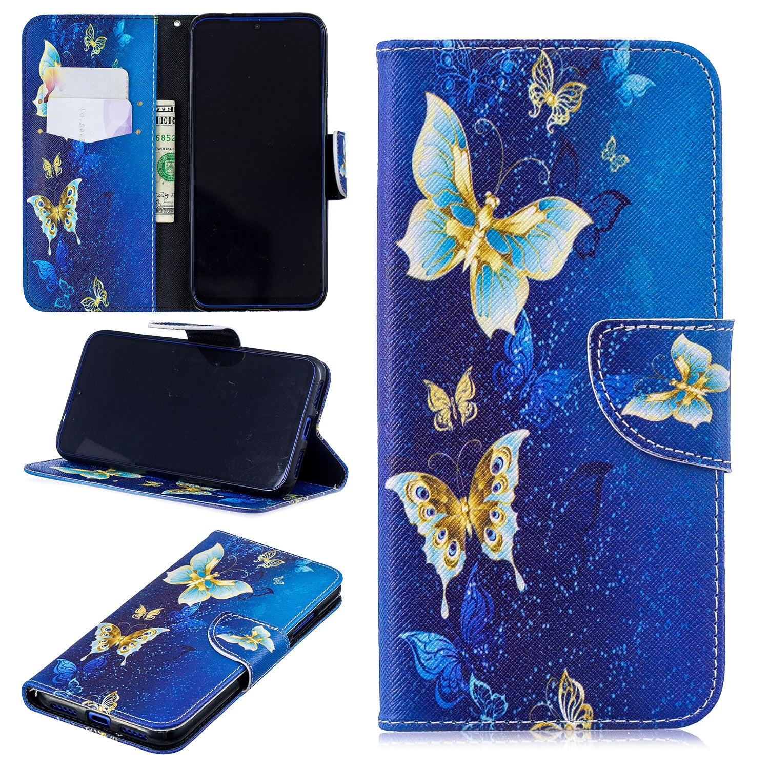 Pattern Printing Leather Wallet Case for Xiaomi Redmi Note 7S /Note 7 / Note 7 Pro (India)