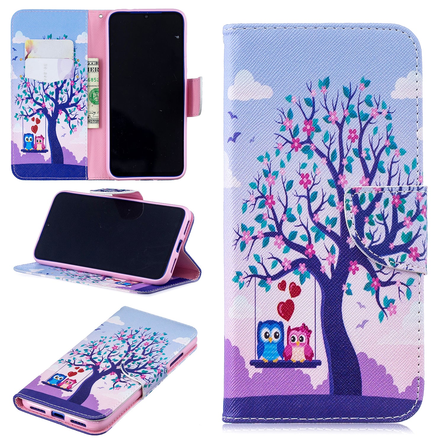 Pattern Printing Leather Wallet Case for Xiaomi Redmi Note 7S /Note 7 / Note 7 Pro (India)