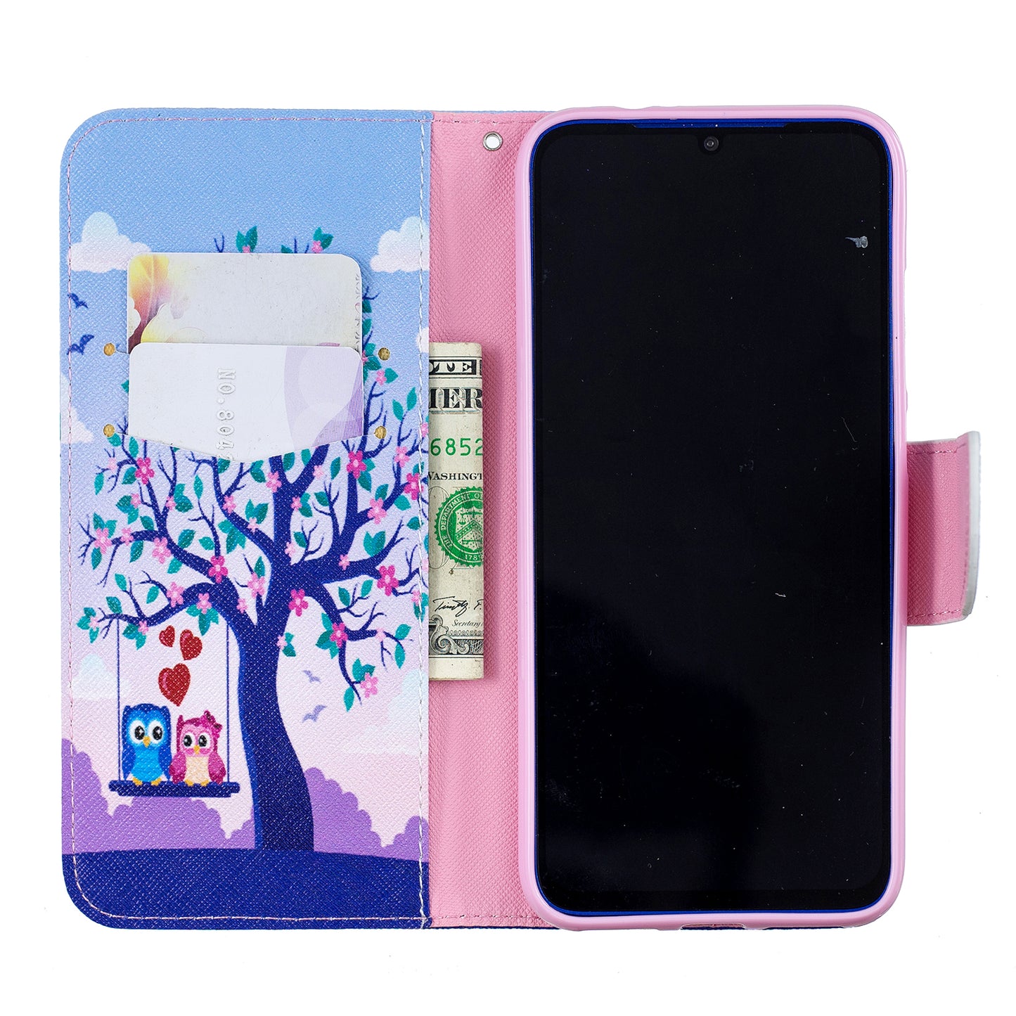 Pattern Printing Leather Wallet Case for Xiaomi Redmi Note 7S /Note 7 / Note 7 Pro (India)
