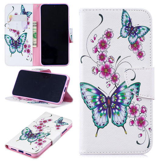 Pattern Printing Leather Wallet Case for Xiaomi Redmi Note 7S /Note 7 / Note 7 Pro (India)