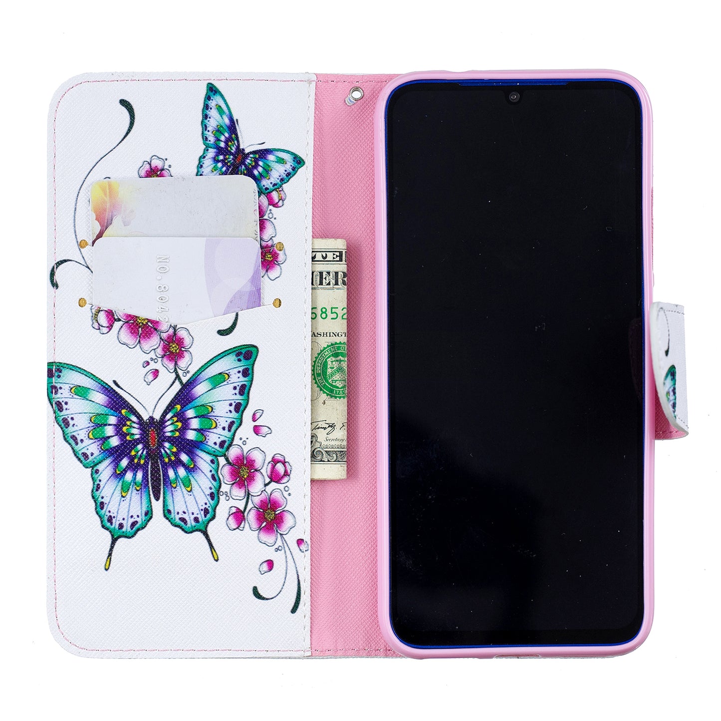 Pattern Printing Leather Wallet Case for Xiaomi Redmi Note 7S /Note 7 / Note 7 Pro (India)
