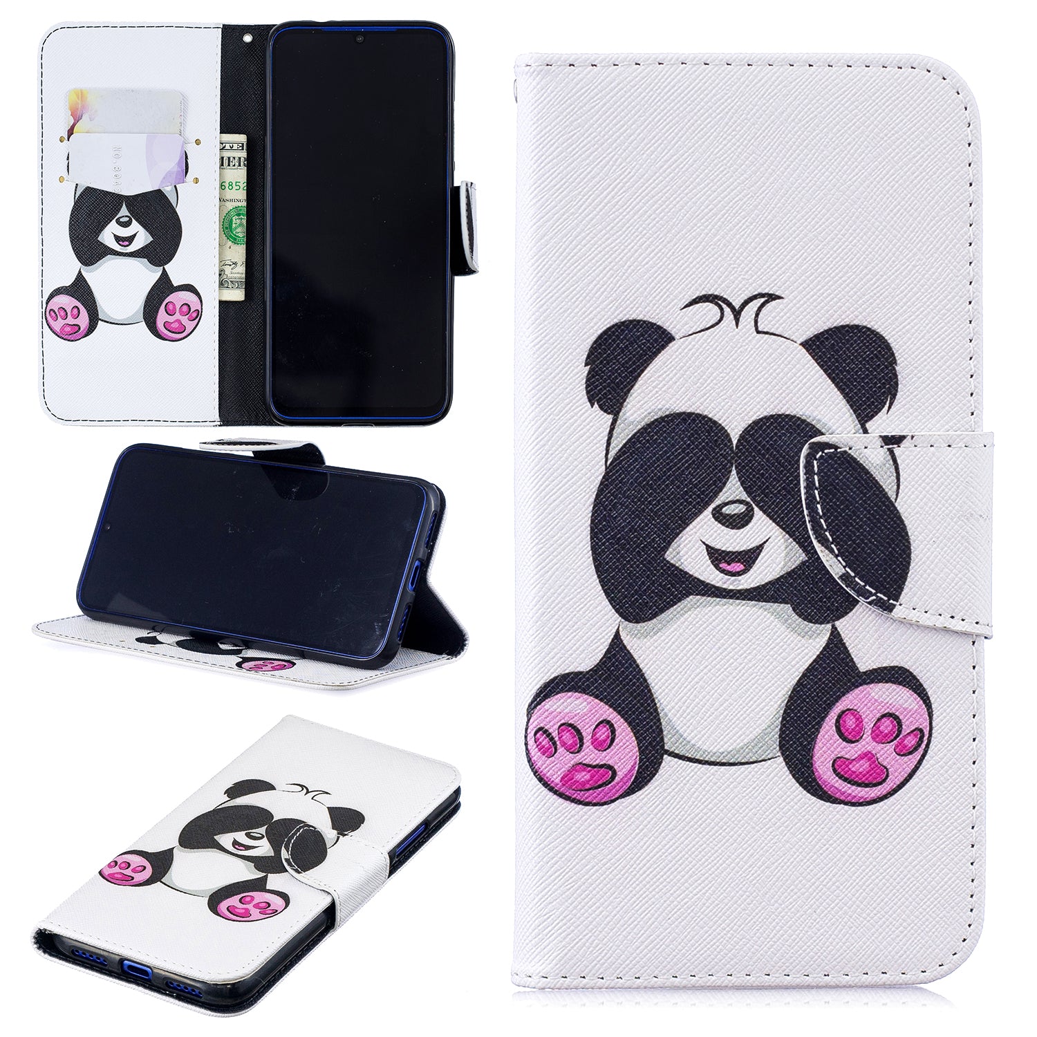 Pattern Printing Leather Wallet Case for Xiaomi Redmi Note 7S /Note 7 / Note 7 Pro (India)