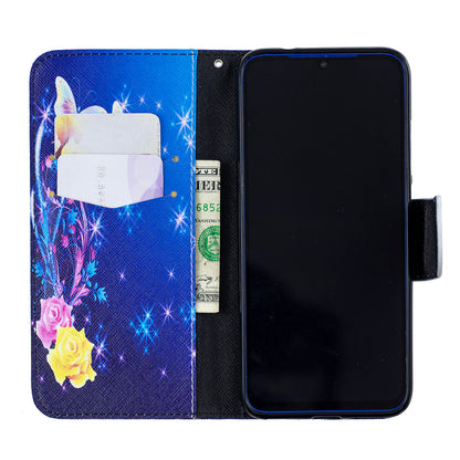 Pattern Printing Leather Wallet Case for Xiaomi Redmi Note 7S /Note 7 / Note 7 Pro (India)