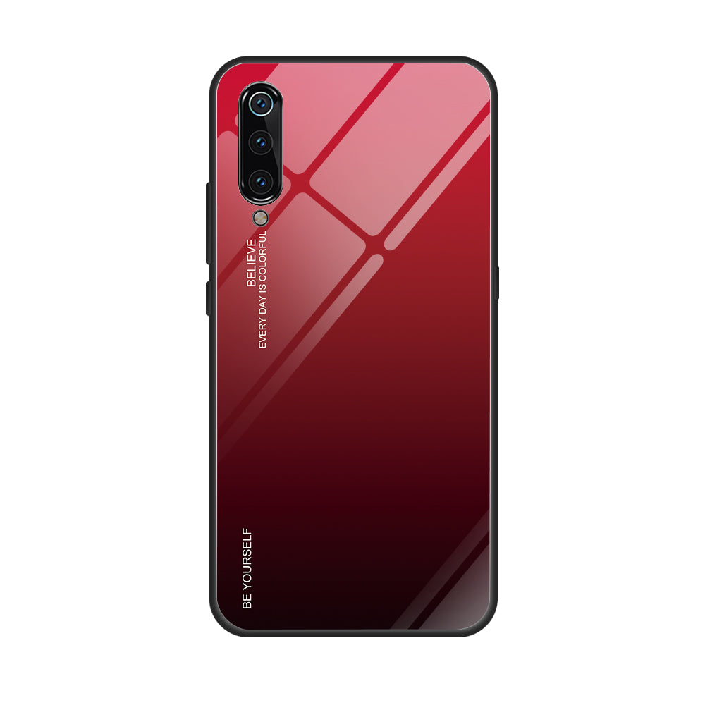 Gradient Tempered Glass TPU + PC Mobile Back Cover for Xiaomi Mi 9