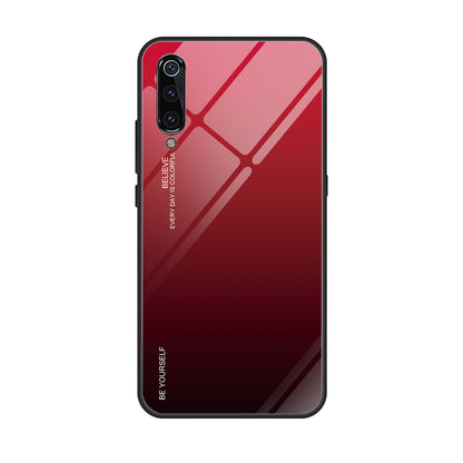 Gradient Tempered Glass TPU + PC Mobile Back Cover for Xiaomi Mi 9