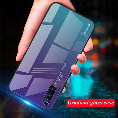 Gradient Tempered Glass TPU + PC Mobile Back Cover for Xiaomi Mi 9