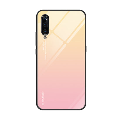 Gradient Tempered Glass TPU + PC Mobile Back Cover for Xiaomi Mi 9