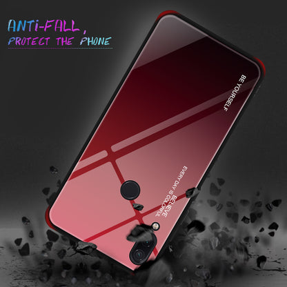 Scratch Resistant Gradient Glass TPU + PC Phone Case for Xiaomi Redmi Note 7S / Note 7