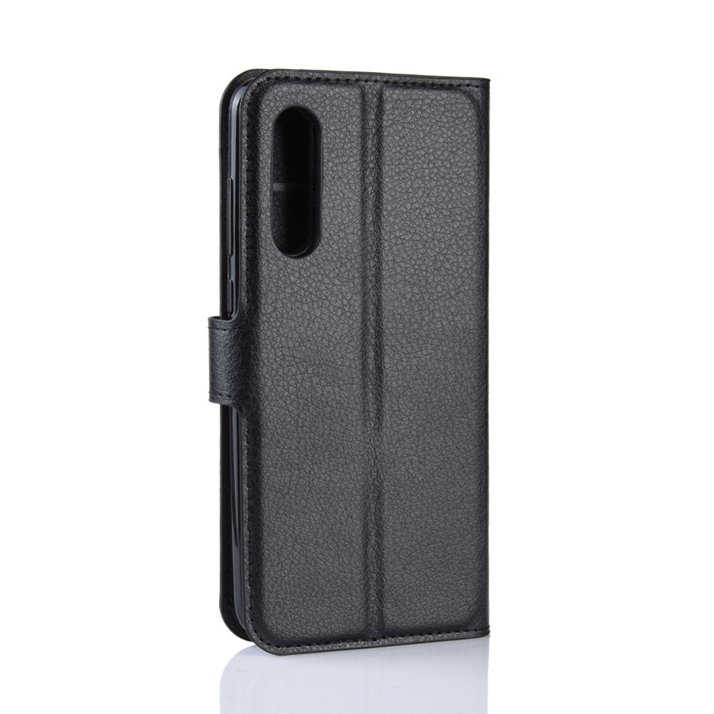 Litchi Skin PU Leather Magnetic Wallet Protective Case for Xiaomi Mi 9