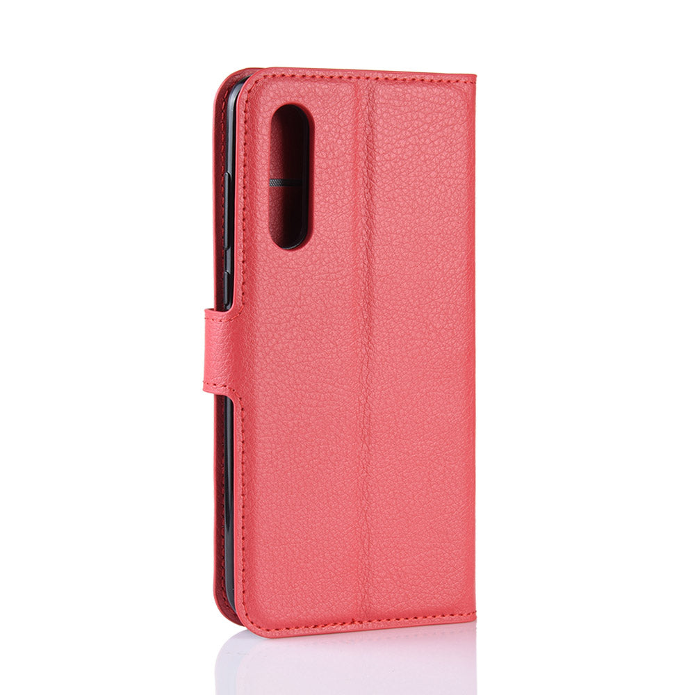 Litchi Skin PU Leather Magnetic Wallet Protective Case for Xiaomi Mi 9