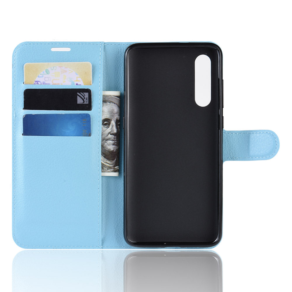 Litchi Skin PU Leather Magnetic Wallet Protective Case for Xiaomi Mi 9