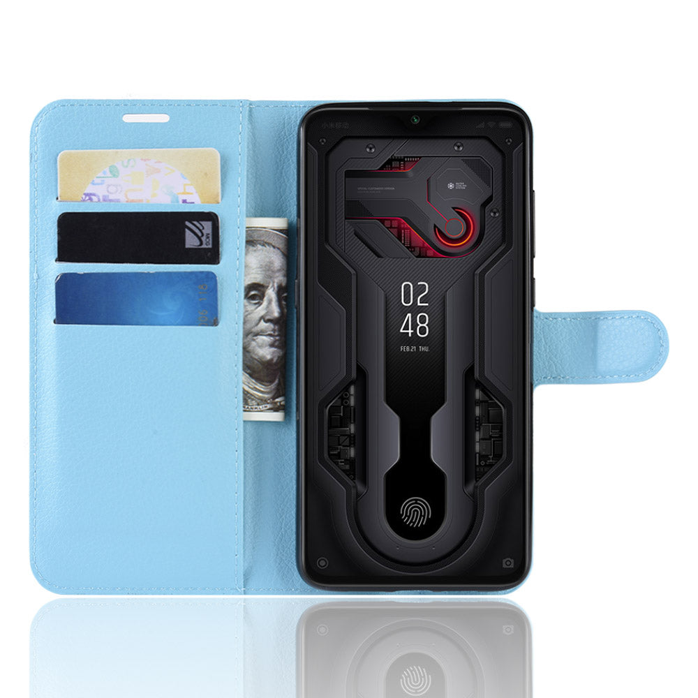 Litchi Skin PU Leather Magnetic Wallet Protective Case for Xiaomi Mi 9