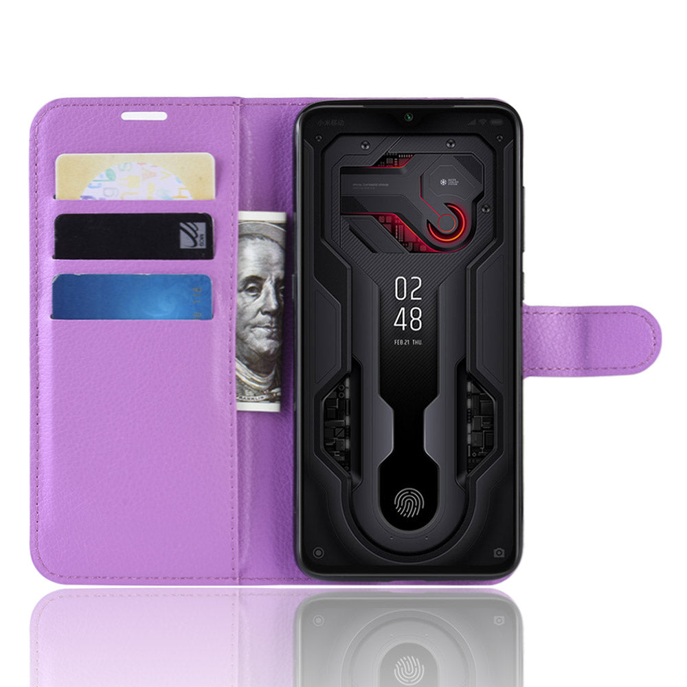 Litchi Skin PU Leather Magnetic Wallet Protective Case for Xiaomi Mi 9