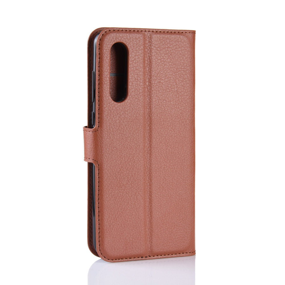 Litchi Skin PU Leather Magnetic Wallet Protective Case for Xiaomi Mi 9