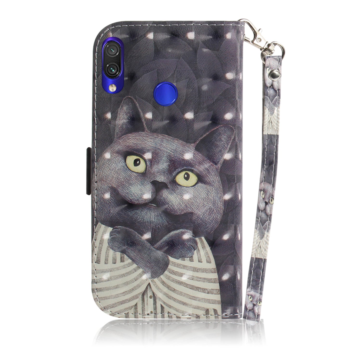 Pattern Printing Light Spot Decor Leather Wallet Case for Xiaomi Redmi Note 7S / Note 7 / Note 7 Pro (India)