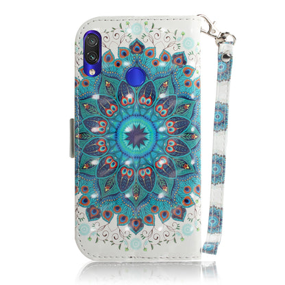 Pattern Printing Light Spot Decor Leather Wallet Case for Xiaomi Redmi Note 7S / Note 7 / Note 7 Pro (India)