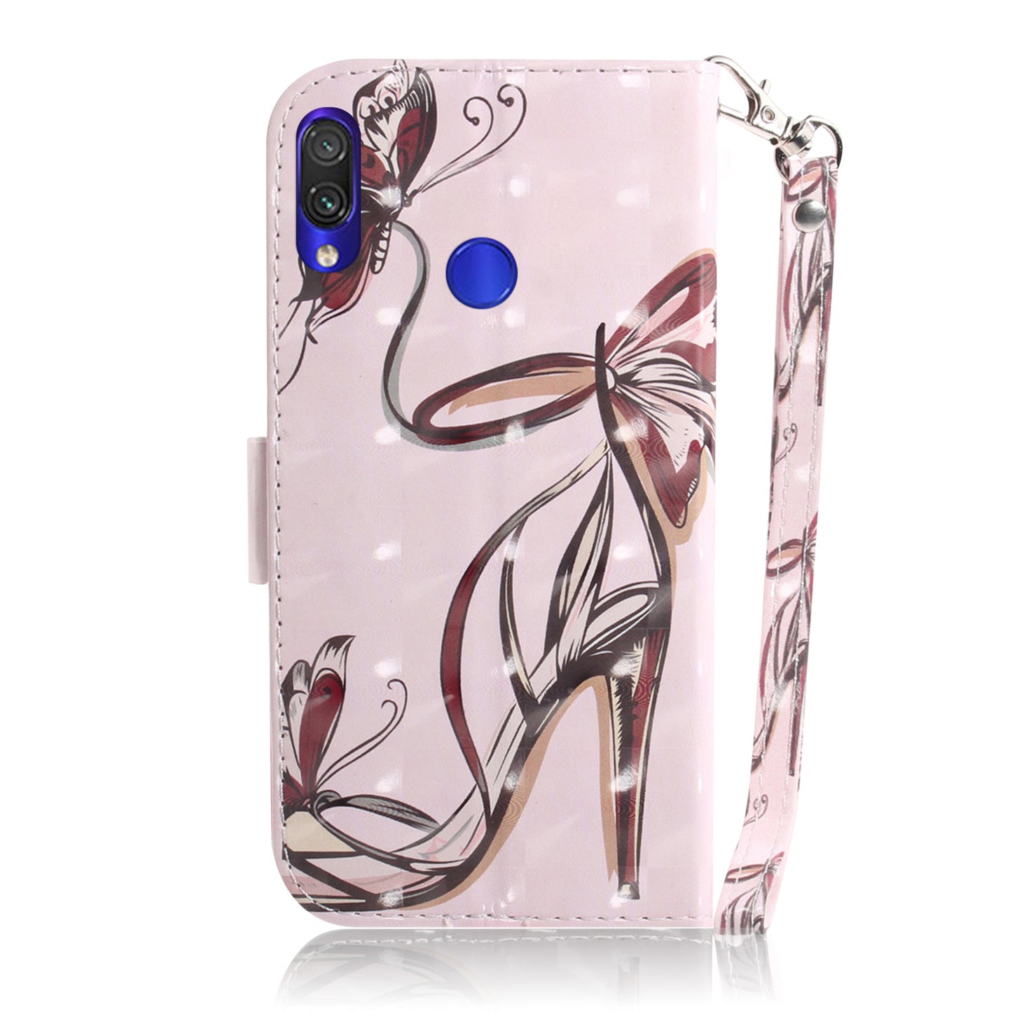 Pattern Printing Light Spot Decor Leather Wallet Case for Xiaomi Redmi Note 7S / Note 7 / Note 7 Pro (India)