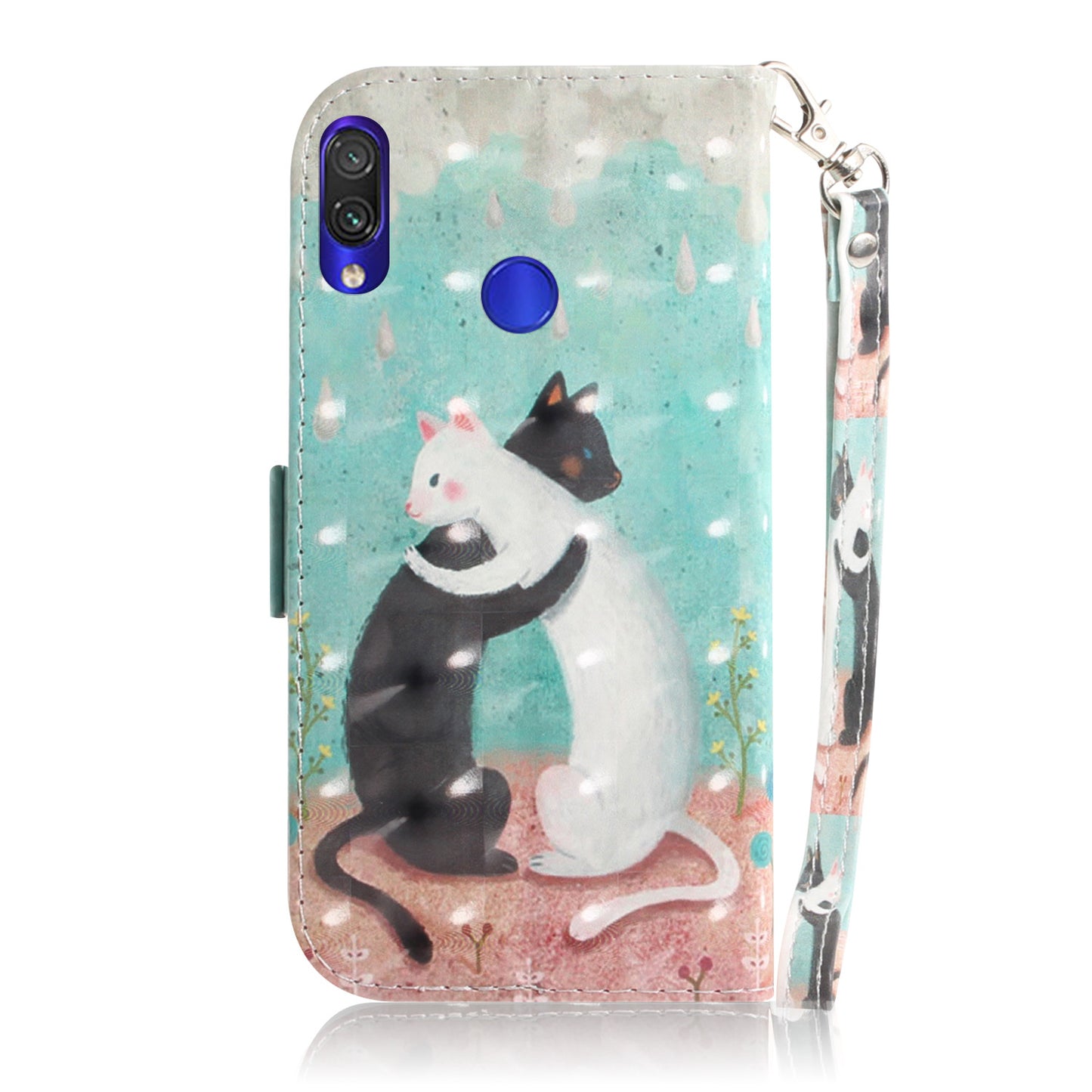 Pattern Printing Light Spot Decor Leather Wallet Case for Xiaomi Redmi Note 7S / Note 7 / Note 7 Pro (India)