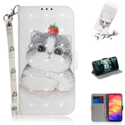 Pattern Printing Light Spot Decor Leather Wallet Case for Xiaomi Redmi Note 7S / Note 7 / Note 7 Pro (India)