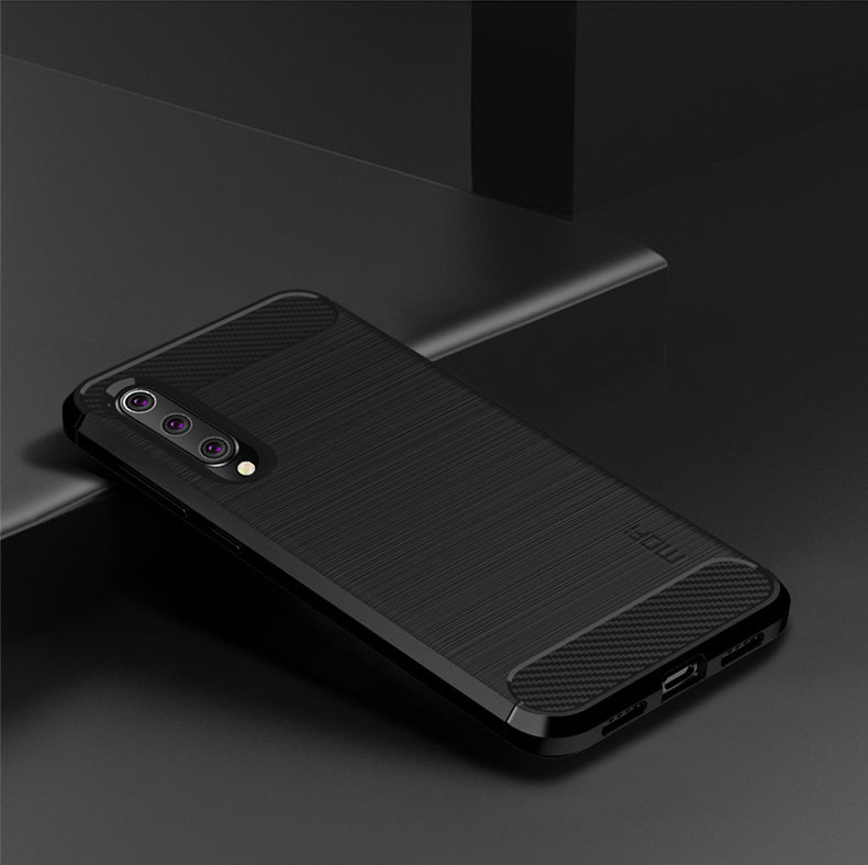MOFI Carbon Fiber Texture Brushed TPU Cover for Xiaomi Mi 9 SE