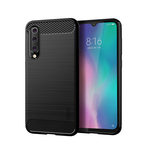 MOFI Carbon Fiber Texture Brushed TPU Cover for Xiaomi Mi 9 SE