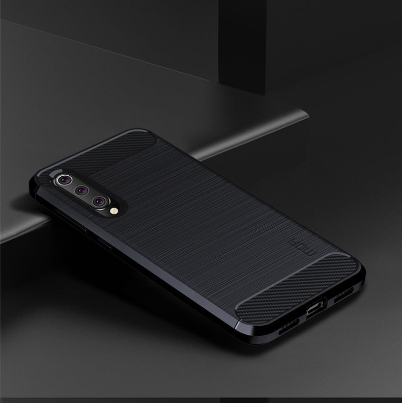 MOFI Carbon Fiber Texture Brushed TPU Cover for Xiaomi Mi 9 SE