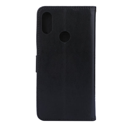 Imprint Butterfly Flower Leather Wallet Case for Xiaomi Redmi Note 7S / Note 7 / Note 7 Pro (India)