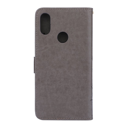 Imprint Butterfly Flower Leather Wallet Case for Xiaomi Redmi Note 7S / Note 7 / Note 7 Pro (India)