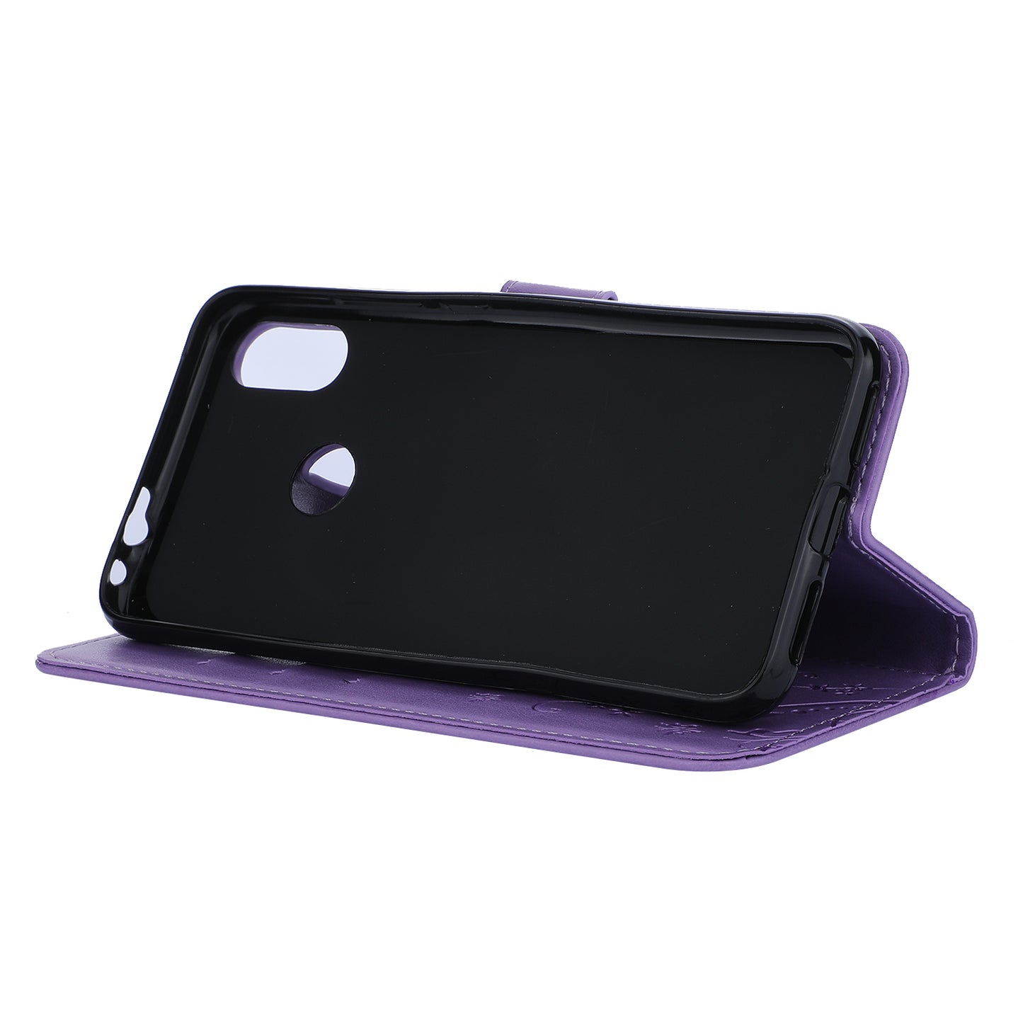 Imprint Butterfly Flower Leather Wallet Case for Xiaomi Redmi Note 7S / Note 7 / Note 7 Pro (India)
