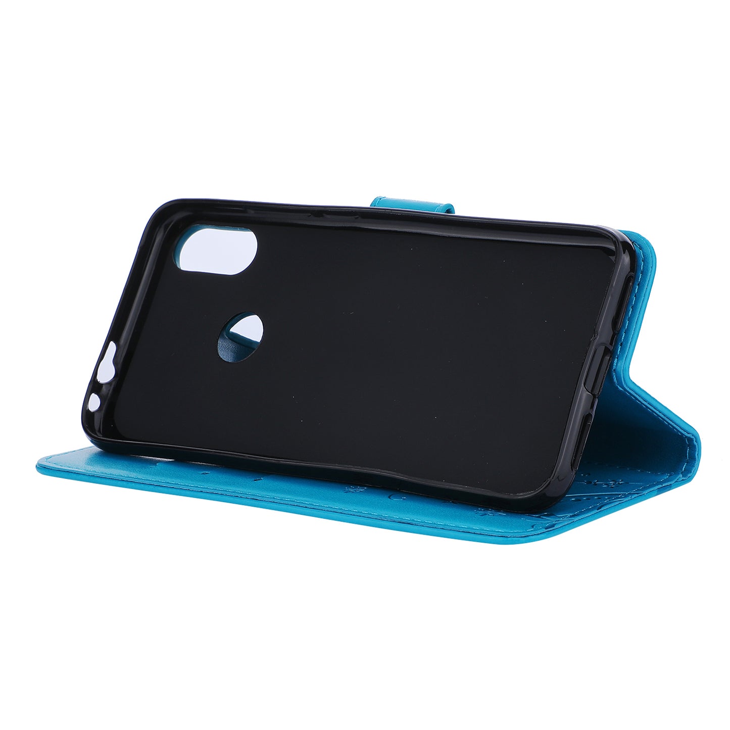 Imprint Butterfly Flower Leather Wallet Case for Xiaomi Redmi Note 7S / Note 7 / Note 7 Pro (India)