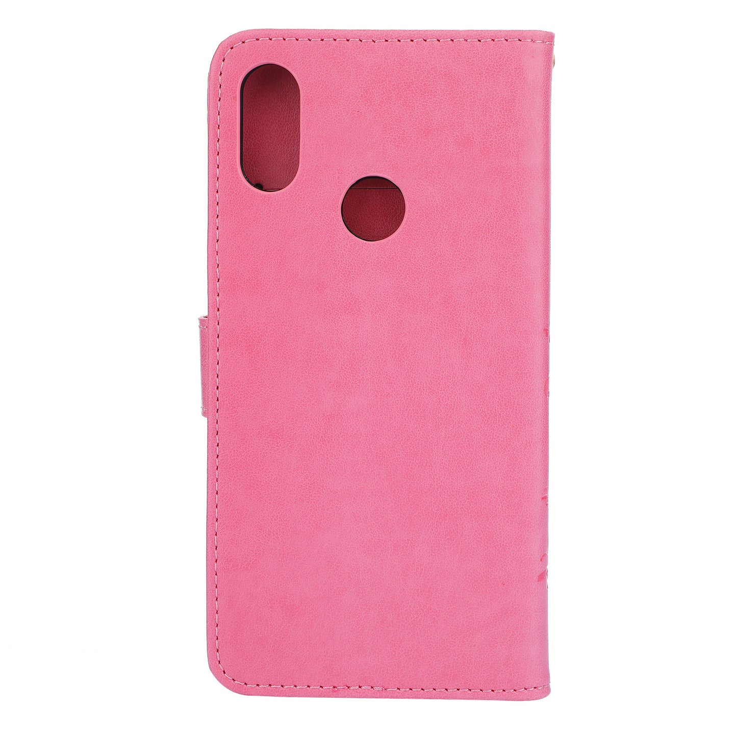 Imprint Butterfly Flower Leather Wallet Case for Xiaomi Redmi Note 7S / Note 7 / Note 7 Pro (India)