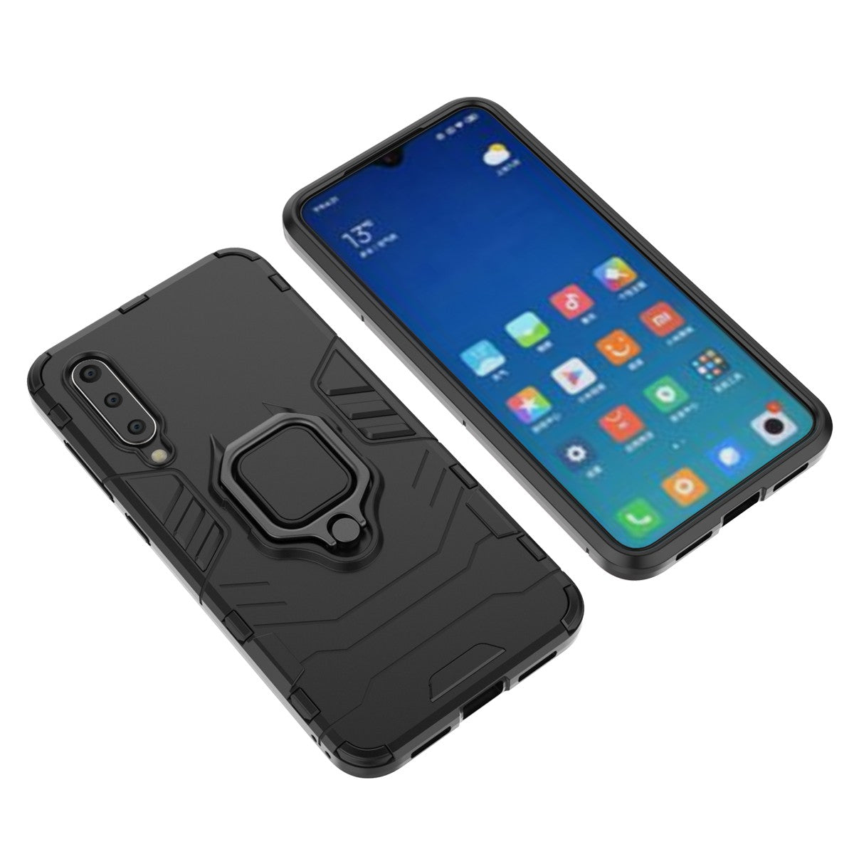 Finger Ring Kickstand PC + TPU Hybrid Case for Xiaomi Mi 9 SE