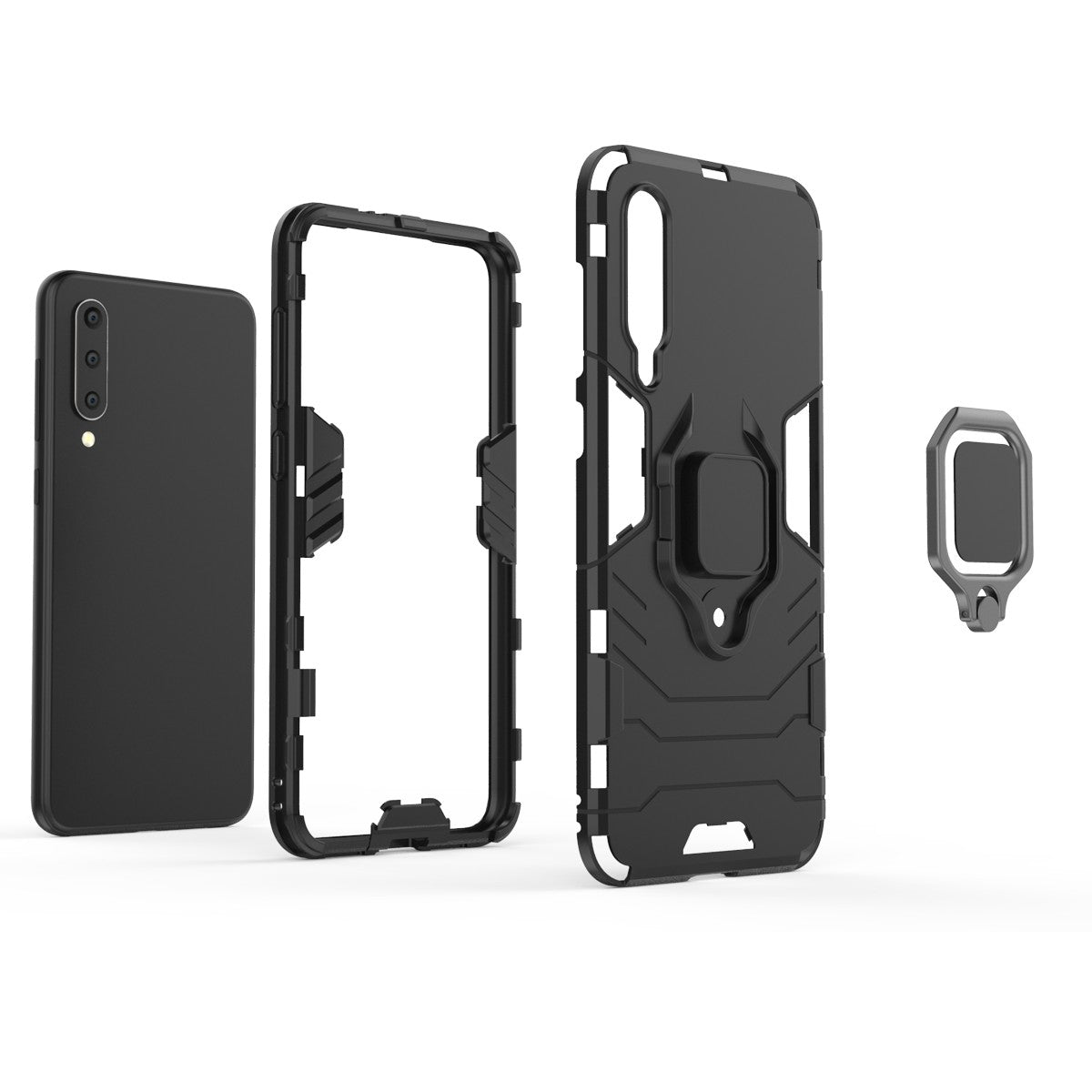 Finger Ring Kickstand PC + TPU Hybrid Case for Xiaomi Mi 9 SE