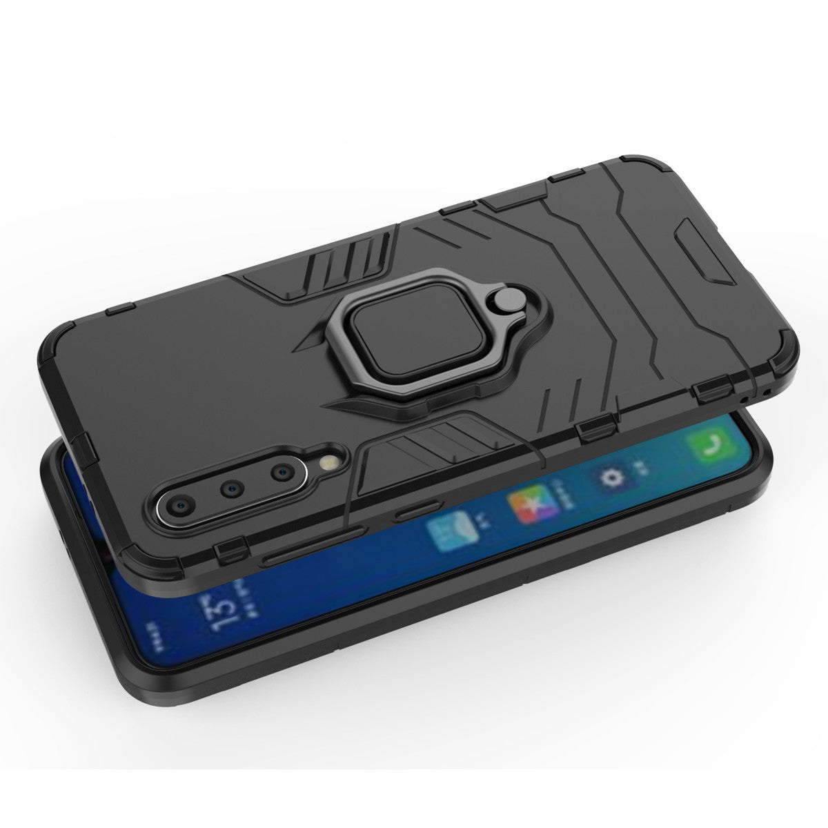 Finger Ring Kickstand PC + TPU Hybrid Case for Xiaomi Mi 9 SE