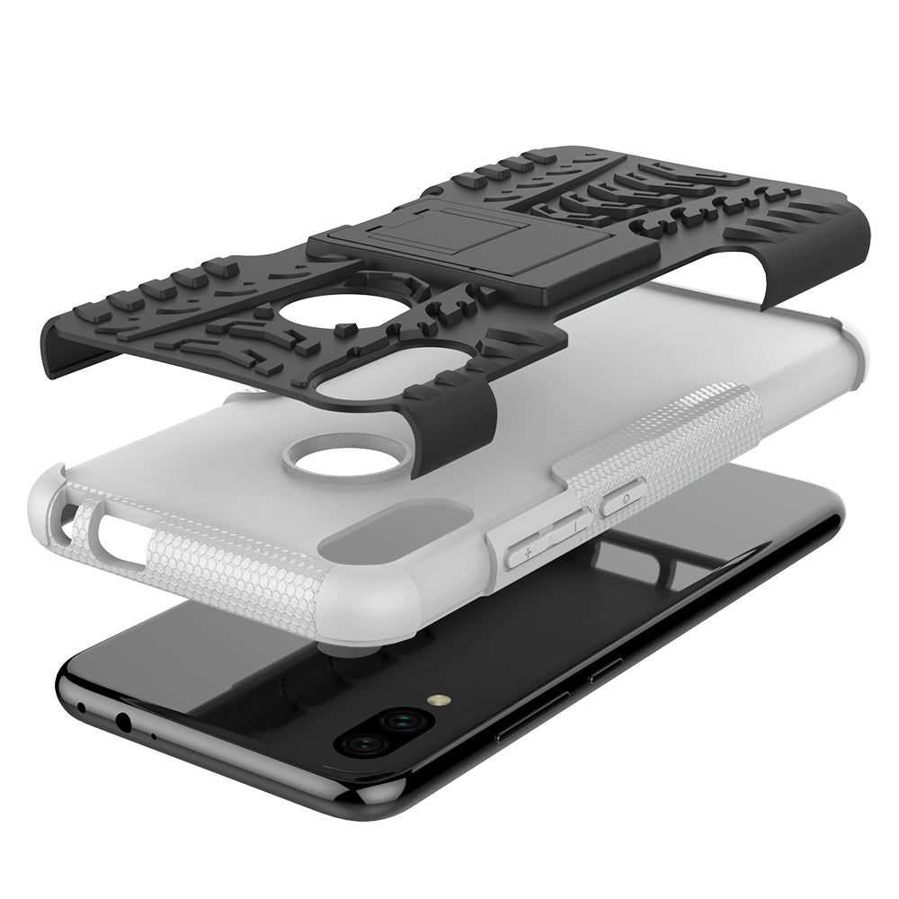 Cool Tyre PC + TPU Hybrid Cover with Kickstand for Xiaomi Redmi Note 7S / Note 7/Note 7 Pro (India)