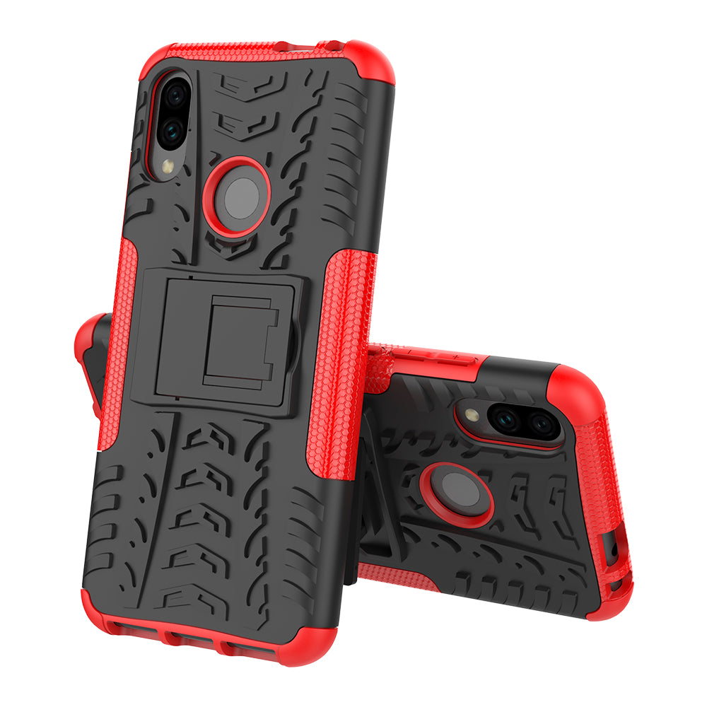 Cool Tyre PC + TPU Hybrid Cover with Kickstand for Xiaomi Redmi Note 7S / Note 7/Note 7 Pro (India)