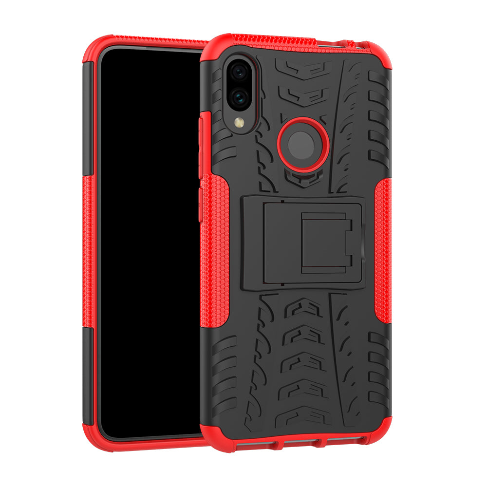 Cool Tyre PC + TPU Hybrid Cover with Kickstand for Xiaomi Redmi Note 7S / Note 7/Note 7 Pro (India)